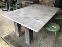 Rustic Heavy Duty Granite Top Table
