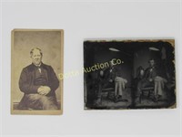 4 IN. X 3 IN. AMBROTYPE: