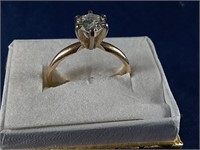 14 K YELLOW GOLD ENGAGEMENT RING- SEE NOTE