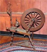 Spinning Wheel, complete except 1 rib on distaff