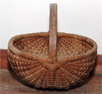 Woven Splint oak basket, 11" diameter