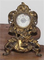 The Western Clock Mfg Co Clock w/Gilt Decorated