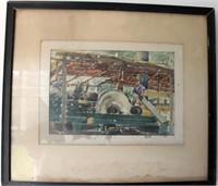Watercolor Painting - "Lumber Mill" - possibly