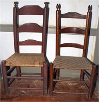(2) ladder back chairs