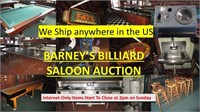Barney's Billiard Saloon  Auction
