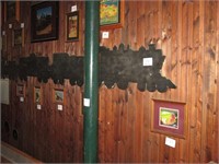 Wood Wall hanging Trail 17'/ 8 cars