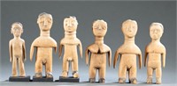 6 Ewe Figures, Ghana/Togo, 20th c.