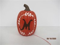 Light Up Halloween Pumpkin, "M"