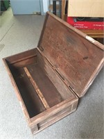 Vintage Heavy Wood Chest