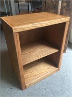 Wood Side Table w/ Adjustable Shelf