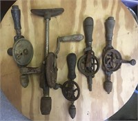 Lot of Vintage Hand Drills
