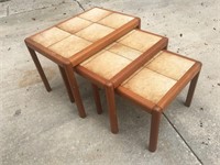 3 Tiled Top Nesting Tables