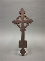 Ethiopian Style Wooden Coptic Cross, 20th c.