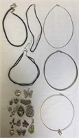 Lot of Charms & Slider Necklaces