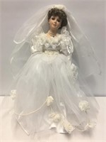 Porcelain Bride Doll - No Stand