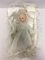Porcelain Baby in Bassinet