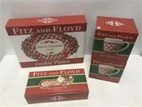 Fitz & Floyd Merry Christmas Yall Lot