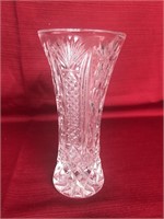 Heavy Cut Glass Vase