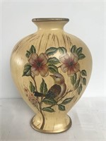 Floral Vase w/ Bird