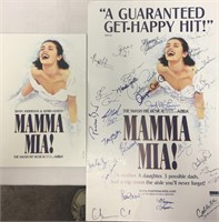 Mamma Mia! Large Autographed Program & Poster