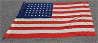 DeMouun Bros Antique American 48 Star Flag