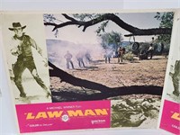 Five 1971 LAW MAN Movie Posters