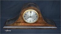 Vintage Chiming Mantle Clock With Key - Working