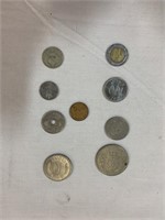 2 Ea Danish 10 Coin, 1 Ea Danish 25 Coin