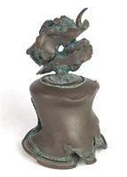 Canister Shaped as Bronze Bell