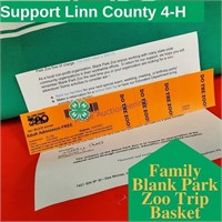 Family Blank Park Zoo Trip Basket: