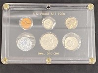 1960 - Proof Set In Plastic, Small Date