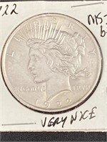 1922 - Peace Silver Dollar - Ms