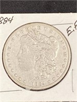 1884 - Morgan Silver Dollar E.f