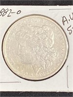 1882 - Morgan Silver Dollar A.u.-50