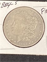 1884 - S - Morgan Silver Dollar