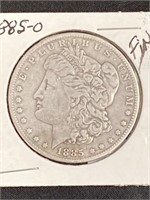 1885 - O - Morgan Silver Dollar