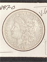 1889 - O - Morgan Silver Dollar V.g