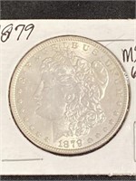 1879 - Morgan Silver Dollar M.s.60