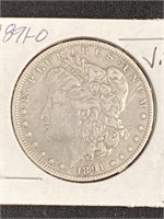 1891 O - Morgan Silver Dollar V.f