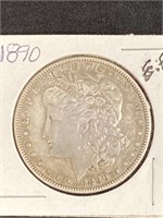 1890 - Morgan Silver Dollar E.f