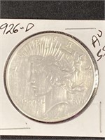 1926 - D - Peace Silver Dollar A.u.-55