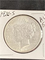 1926 - S - Peace Silver Dollar A.u.-55