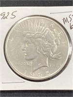 1925 - Peace Silver Dollar Ms- 61