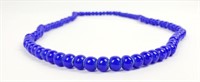 Hudson Bay Blue White Heart Trade Bead Necklace