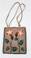 Beaded Plateau Indian Flat Bag Flowers