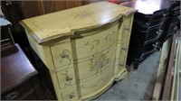 HAND PAINTED SOLID WOOD 3 DRAWER CHEST