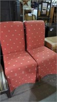 (2X) ROOSTER UPHOLSTERED SIDE CHAIRS