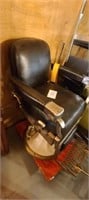 Vintage Koker Barber Chair With Razor Strop