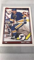 Brett Hull hockey card as is