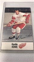 Gordie Howe hockey card as is